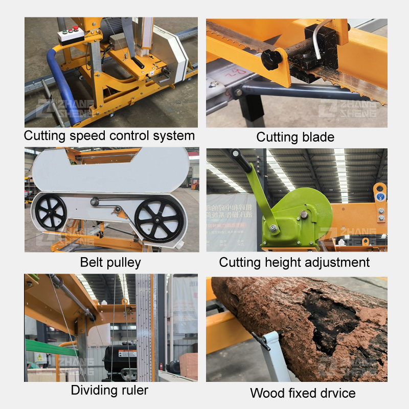 portable band saw mills diesel 16hp swing blade portable sawmill circular sawmill portable