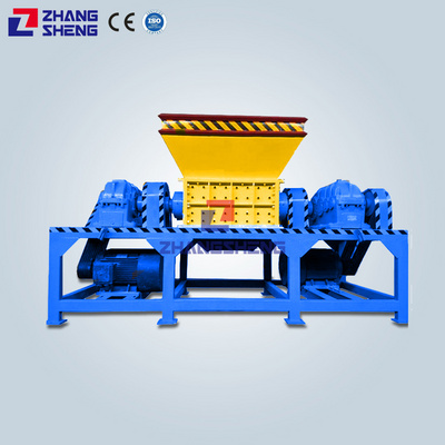 small scrap metal crusher solid waste,plastic bottle two shaft mini  shredder metal shredder machine