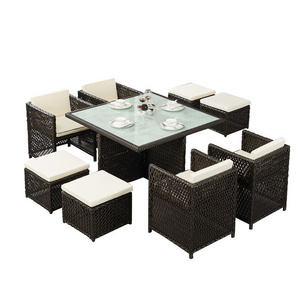 Super Quality L Shape Waterproof wicker luxury garden furniture patio sets leisure outdoor furniture