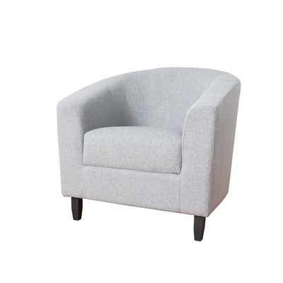 Leisure Suede Fabric Upholstered Single Sofa Accent Chair Armchair