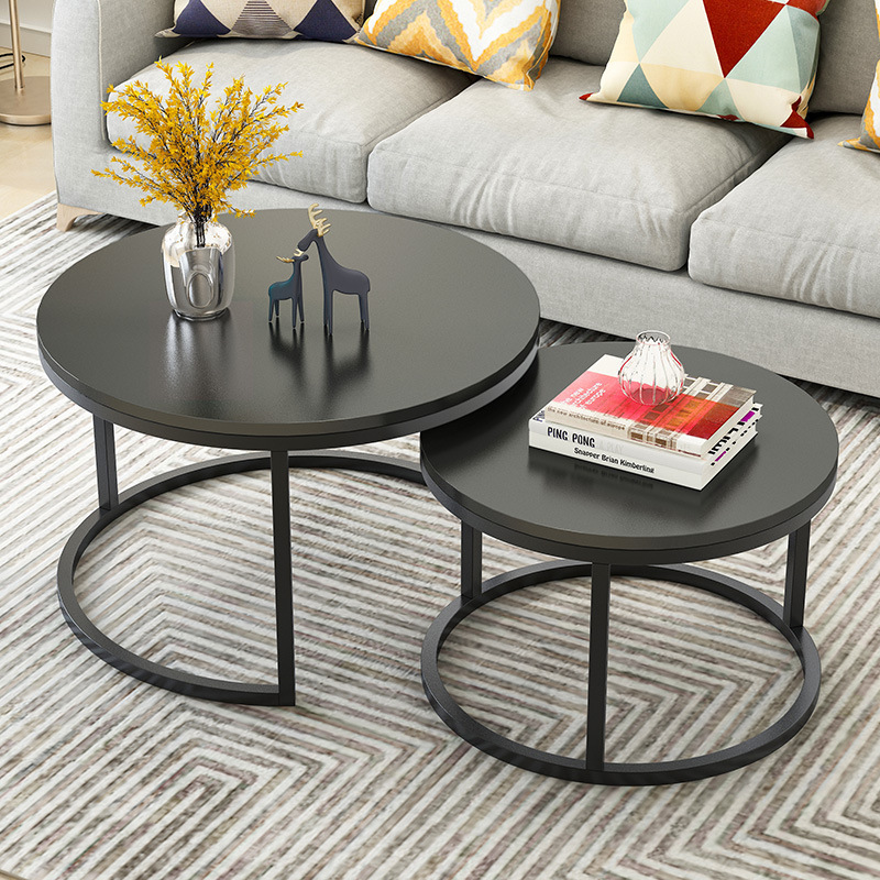 High Fashion Stainless Steel Living Room Round Coffee Table Furniture In Gold or Silver