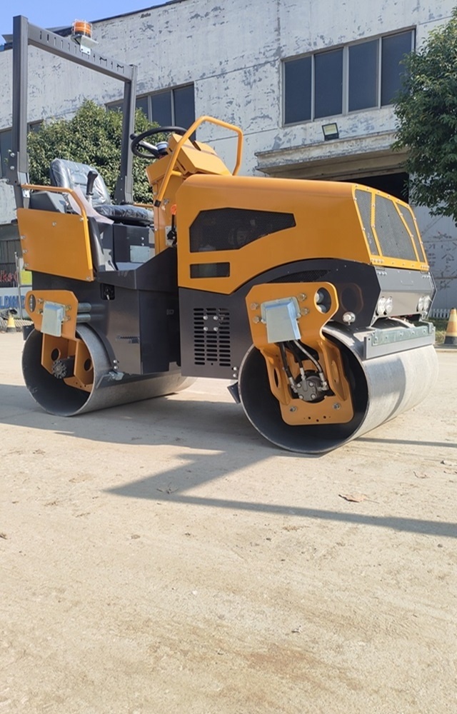 2.5 ton jining ride articulated double drum Steel vibratory road roller 6 ton 5 ton compacting machinery  for sale in dubai