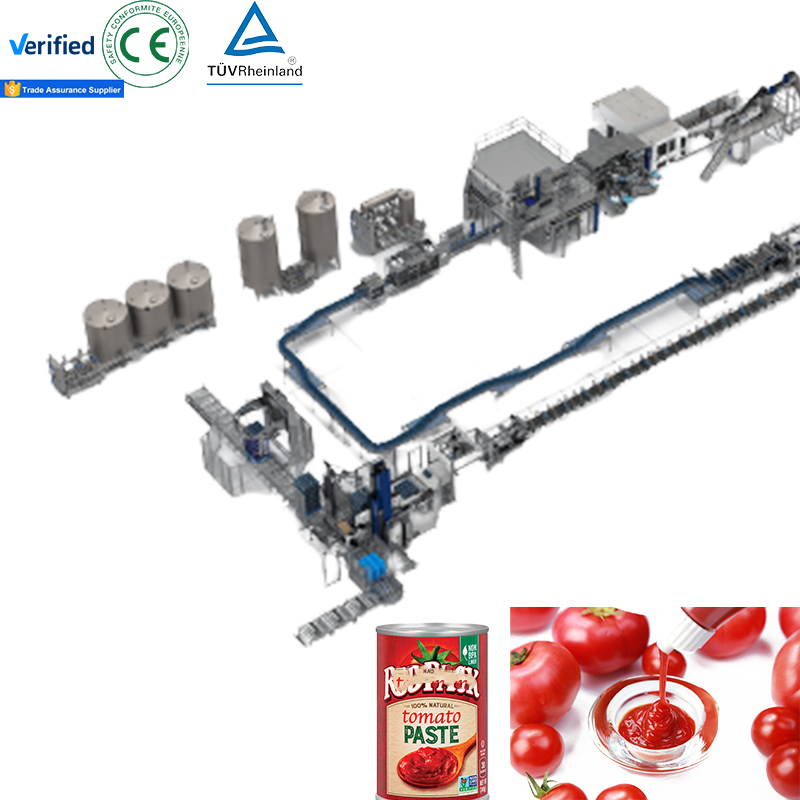 Whole Flow Chart Electric Tomato Sauce Processing Machine Hot Sweet Chilli Paste Making Machinery