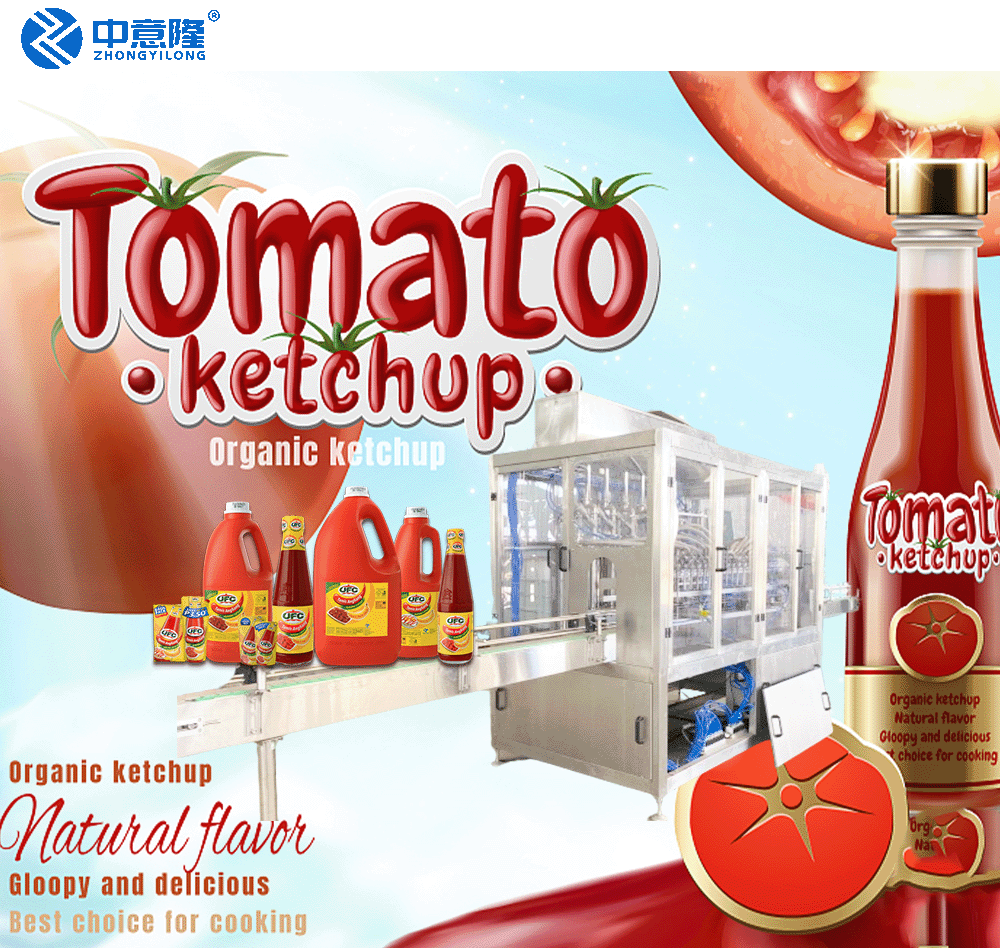 Automatic factory price tomato paste sauce salad dressings canning machine viscous liquid dispensing filling machine line