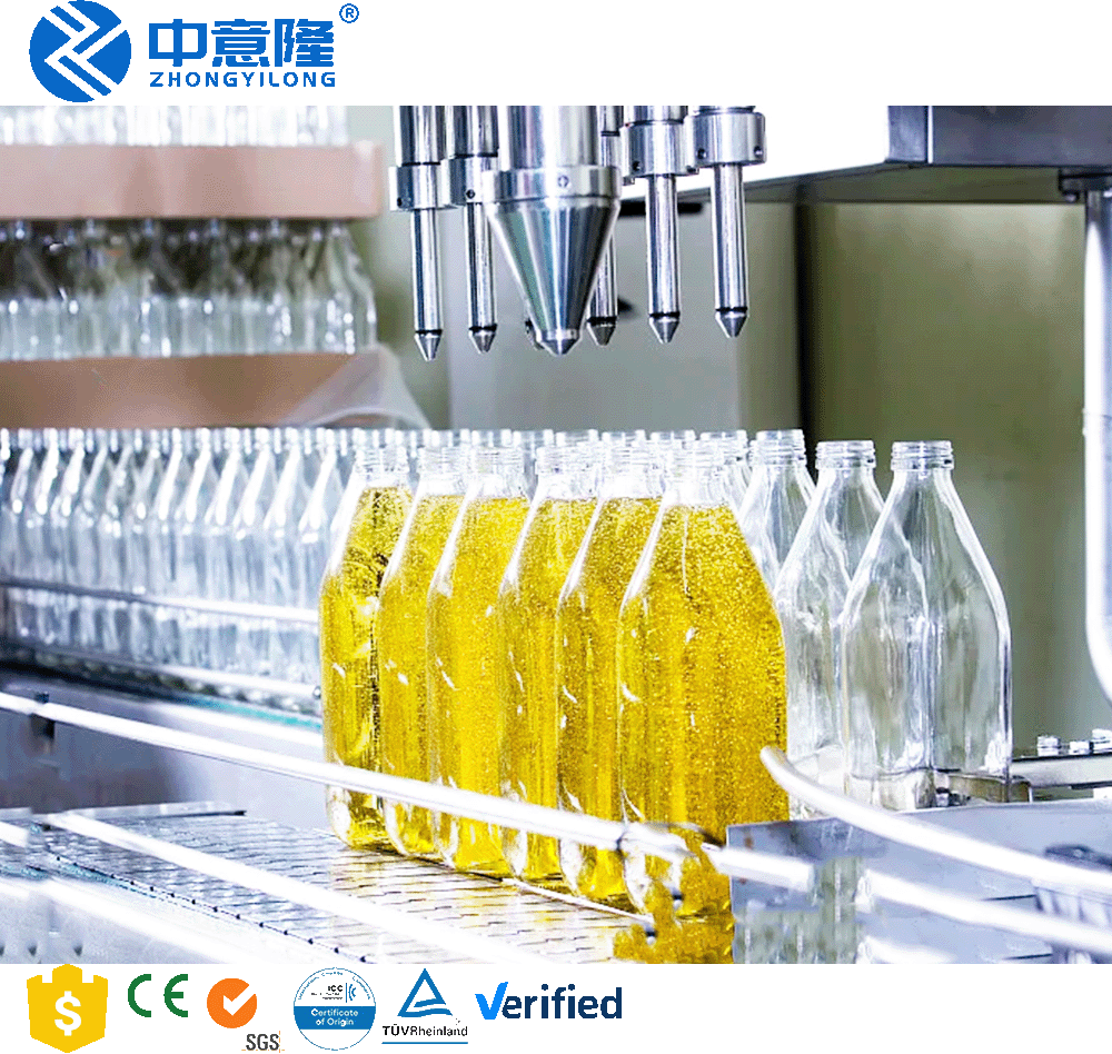 Automatic 4 /6/8/12 Heads Servo Piston Pump Juice Beverage oil  Quantitative Cosmetic Bottle Liquid Filling Machine