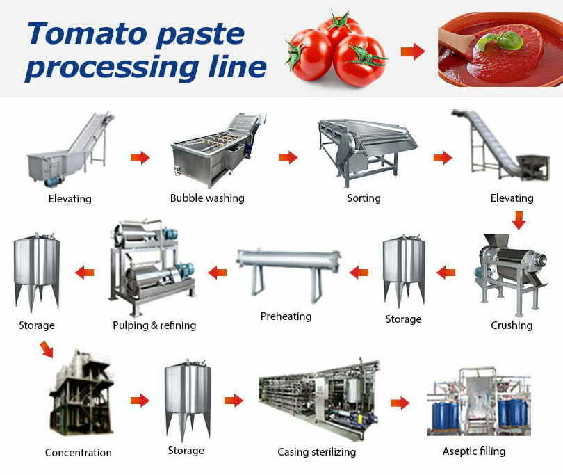 Leadworld  Industrial tinned tomatoes canned food canning production line sauce machine tomato concentrate production line