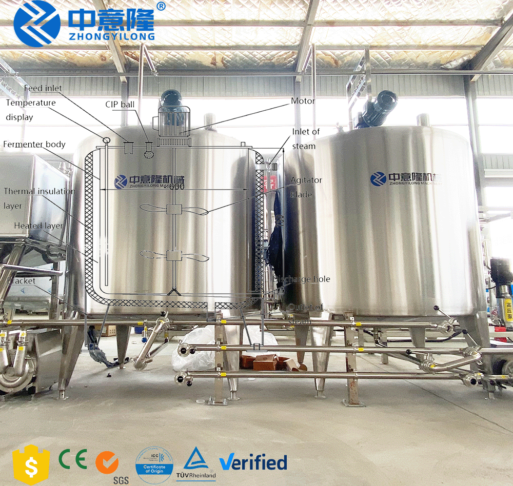 Custom Liquid Detergent Making Machine Cosmetic Lotion Shampoo Liquid Soap Making Machine Blending Tank Mixing