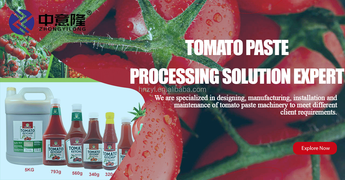 Industrial Commercial Automatic Fresh Ketchup Processing Tomato Puree Production Line Tomato Paste Making Machine