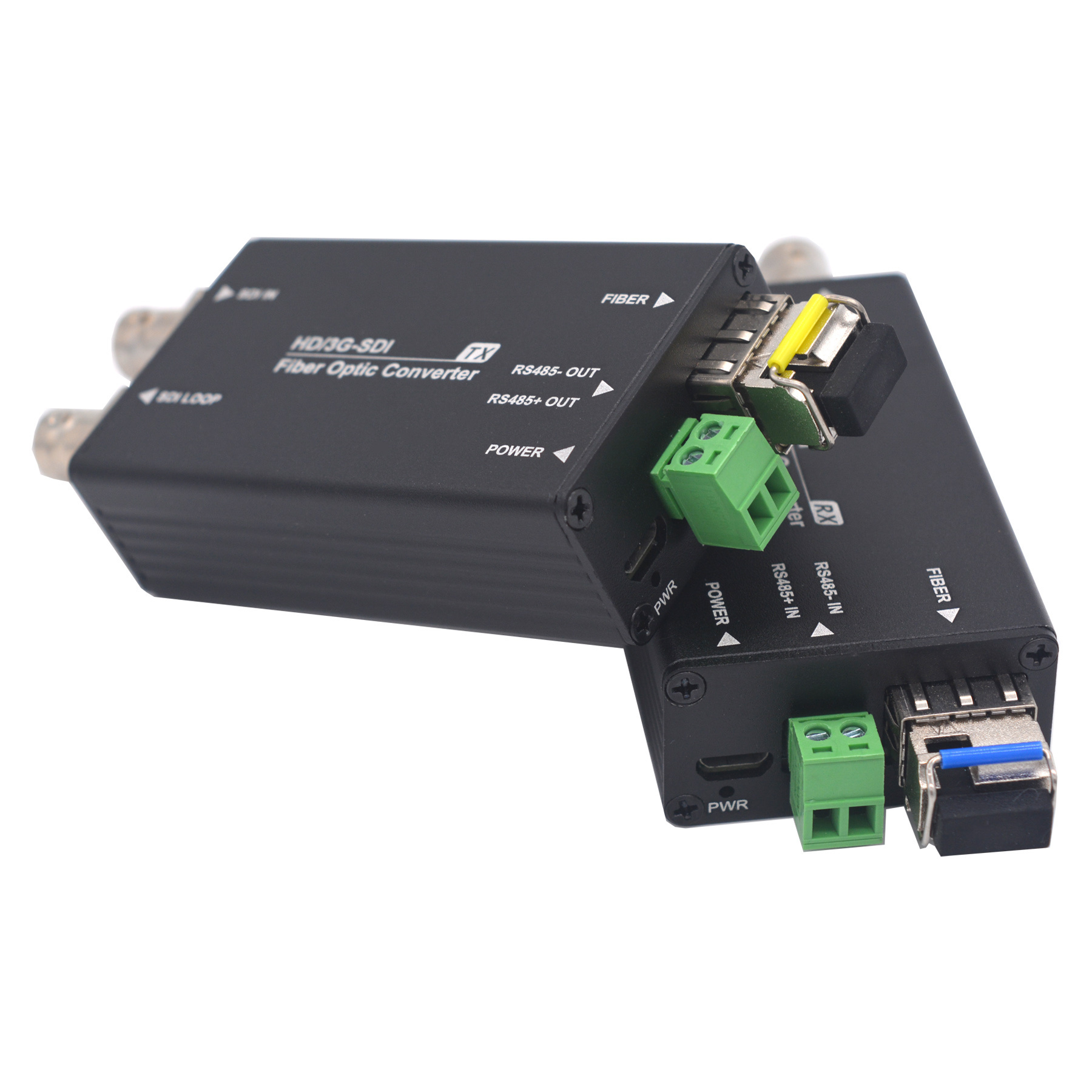 3G SDI Fiber Extender Single Mode SFP Transmitter and Receiver 3g SDI to Fiber Optic Converter