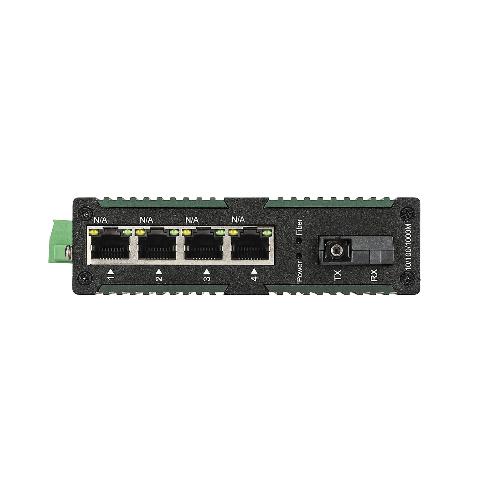 industrial switch 4 port 10/100/1000Mbps Ethernet switch support DIN rail Communication Mode