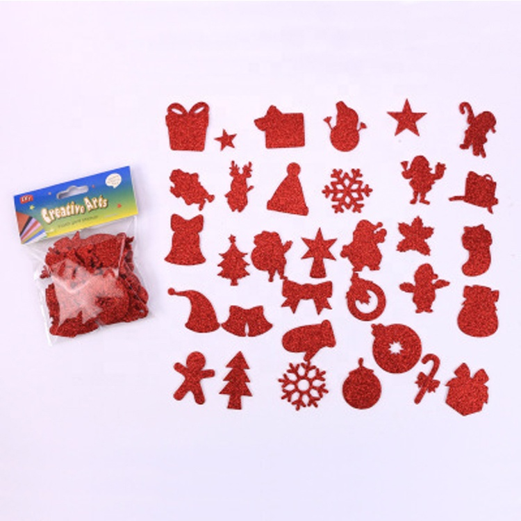 New Fun Playing Christmas Stickers Kindergarten Children Education stickers oam Gift Toys Wall Sticker