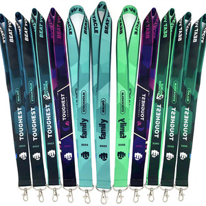 Wholesale Custom Promotional Sublimation Lanyard Blank Satin Teacher Lanyards Accessories