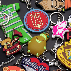 PVC Key Chain Manufacturer Wholesale Cheap Custom 2D 3D Silicon Rubber Soft PVC Keychain