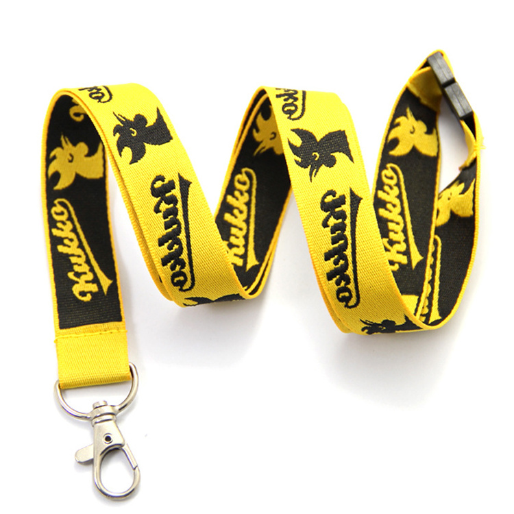 Wholesale Cheap Polyester Silk Screen Printed Custom Logo Lanyard With Cell Phone Strap