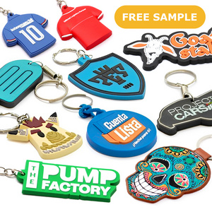 Promotional Business Gift For Custom Logo Key Chains 2D 3D Pvc Keychains Personalized Key Chain Soft Rubber Custom Keychain