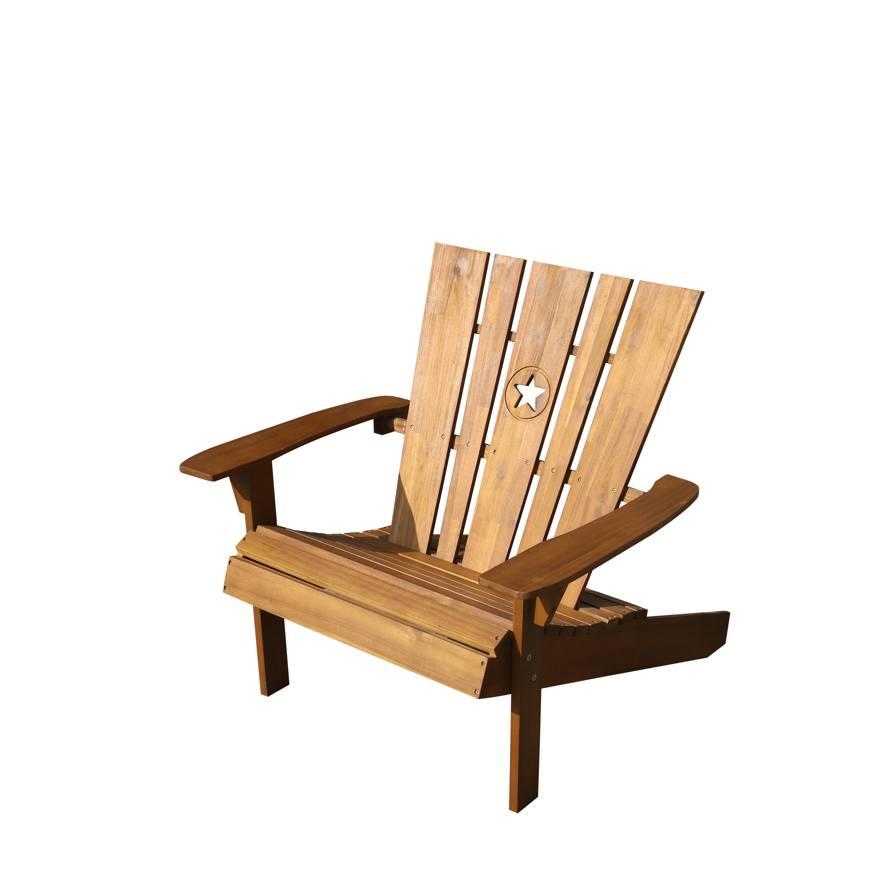 High Quality Exterior Garden Folding Adirondack Chair Star Outdoor Furniture Patio Wooden Chair Modern Style Made In Vietnam