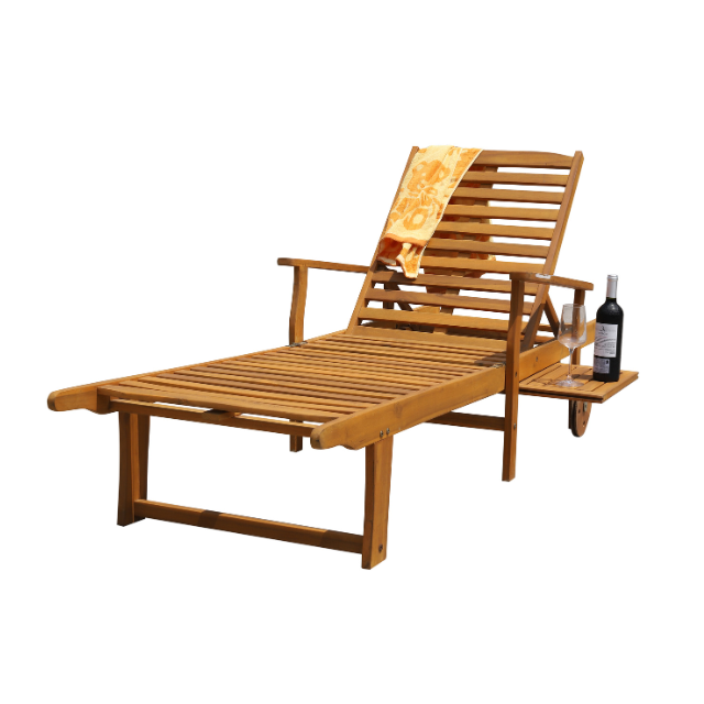 Fast Delivery Sunbed Wooden Sun Loungers Outdoor Furniture Patio Swimming Pool Chair Sun Lounger Modern Style Made In Vietnam