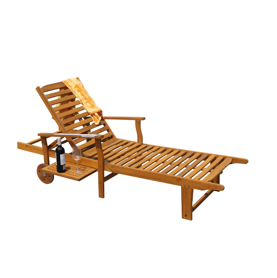 Fast Delivery Sunbed Wooden Sun Loungers Outdoor Furniture Patio Swimming Pool Chair Sun Lounger Modern Style Made In Vietnam