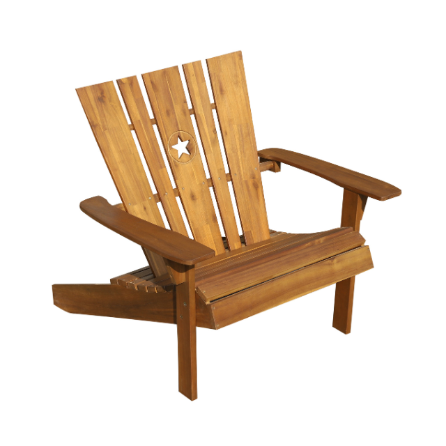 Folding Adirondack Chair Star Outdoor Furniture Patio Wooden Chair Modern Style Factory Price Vietnam Manufacturer