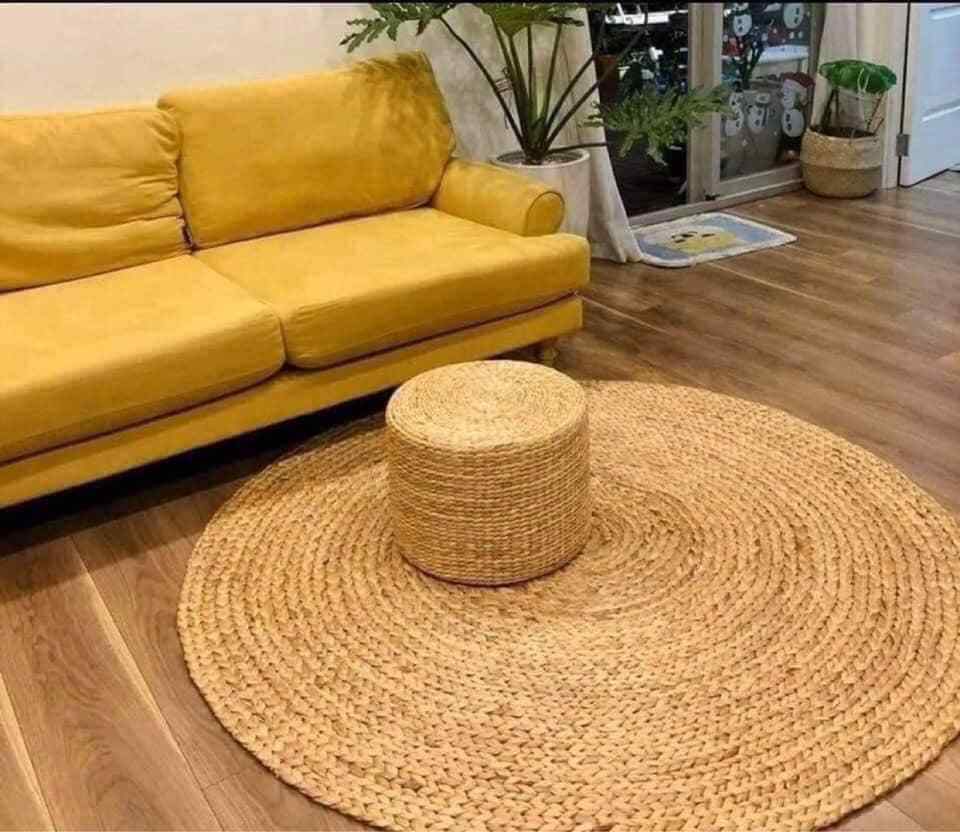 Water Hyacinth Pillow Rustic Straw Pouf Ottoman for Meditation Straw Cushion for Picnic Seat Pad HUNG TAM VN from Vietnam