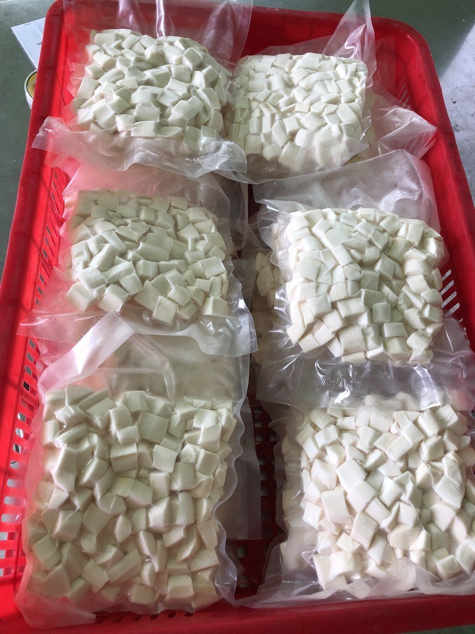 Production of Frozen Cassava Blocks/Frozen Sweet Fresh Cassava Without Skin from VN Hoang Linh Sg +84 797 415 298 Sara