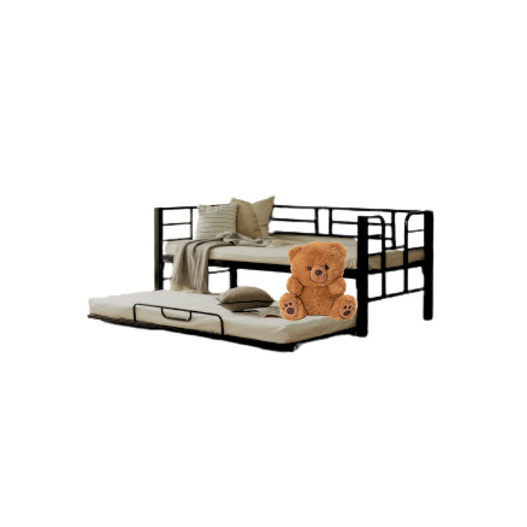 Dormitory Double Metal Frame Beds For Bedroom High Quality Fashion For Teenagers Odm Custom Packing Vietnamese Supplier Factory