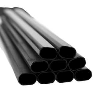 High quality 3k twill plain weave square octagon oval round carbon fiber tubes 30mm 500mm pipe rod pole boom square round