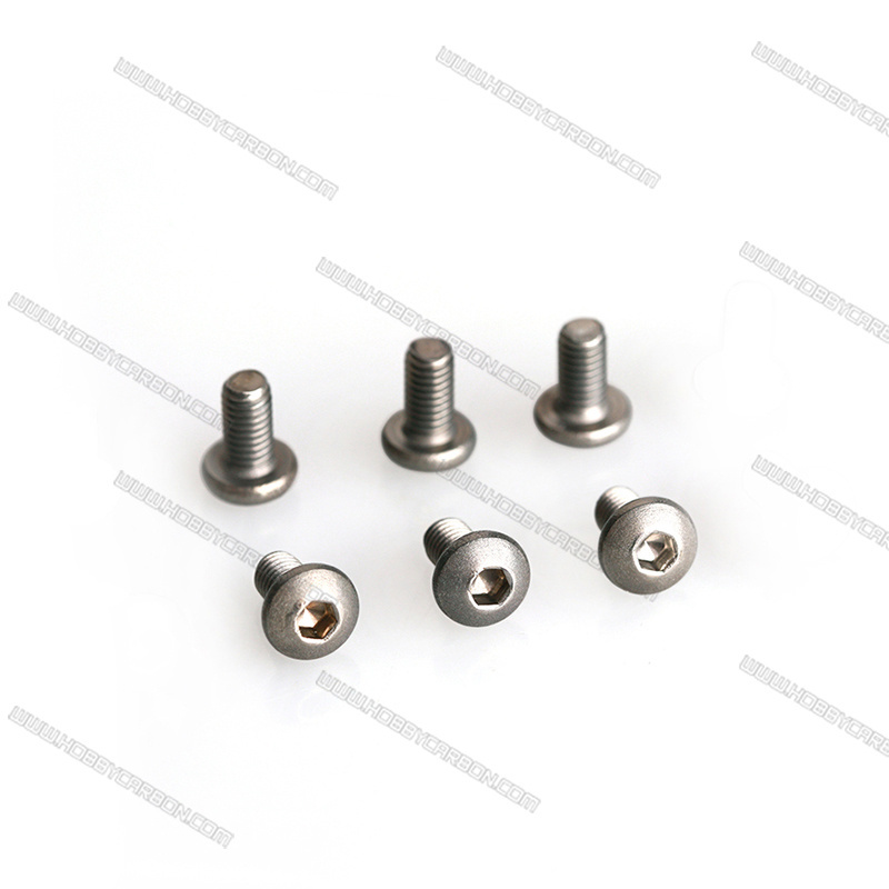 Titanium Screws M3 5mm, 6mm, 8mm, 10mm and 12mm Length Bolts and Nuts 7075 aluminum  button socket flat customized countersunk