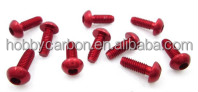 Anodised Aluminum M3 Screws M3x6mm,M3x8mm,M3x10mm,M3x12mm socket Head 7075 button flat customized countersunk stainless steel