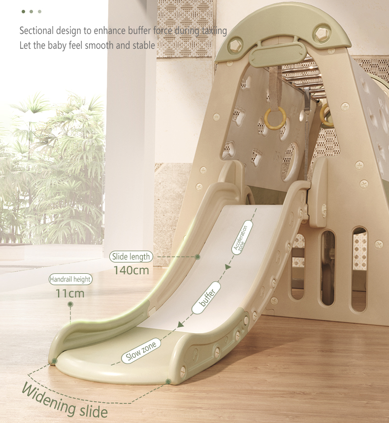 Multifunctional climbing frame children's indoor slide baby swing combination toy small amusement park equipment