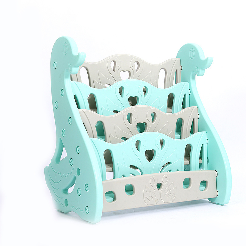 Kindergarten Child Household Organizer Toy Storage Rack Plastic Indoor Children Book Shelf