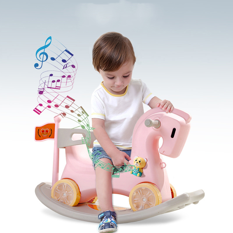 hot selling baby rider toy indoor plastic rocking horse for gift