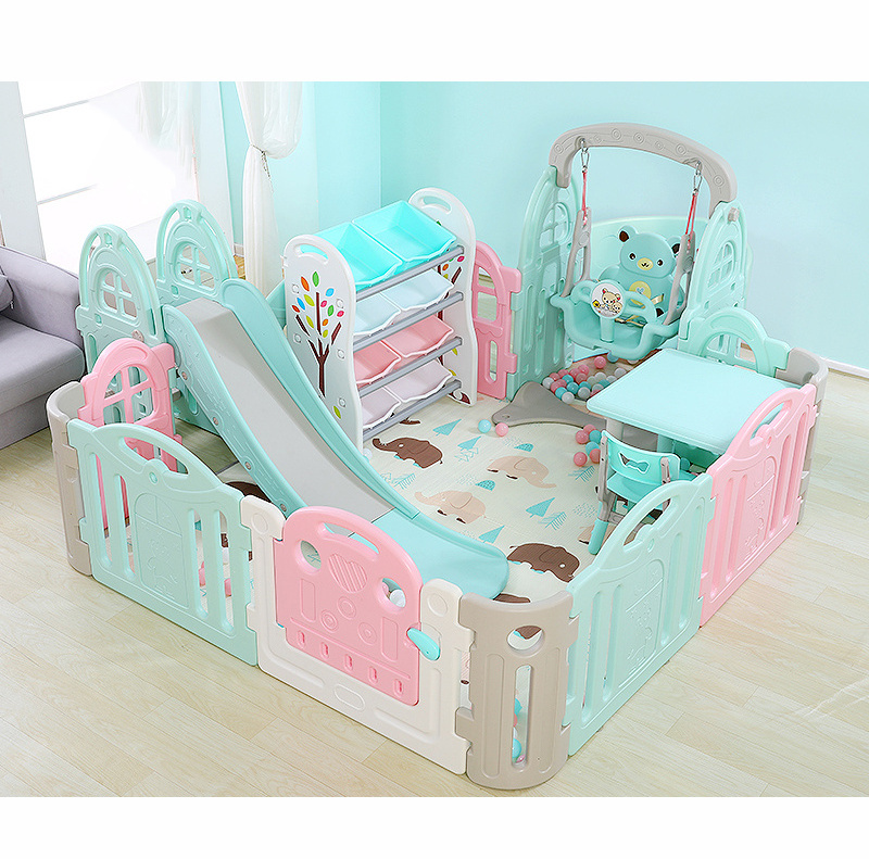 Updated Colorful Sefety Play Fence House Indoor Playground Baby Playpen