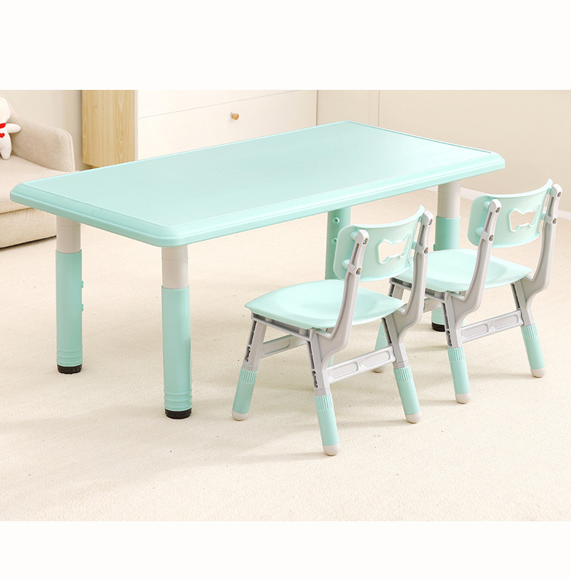 Updated Ergonomic Height Adjustable Kids Mushroom Plastic Table and Chairs Set for Studying