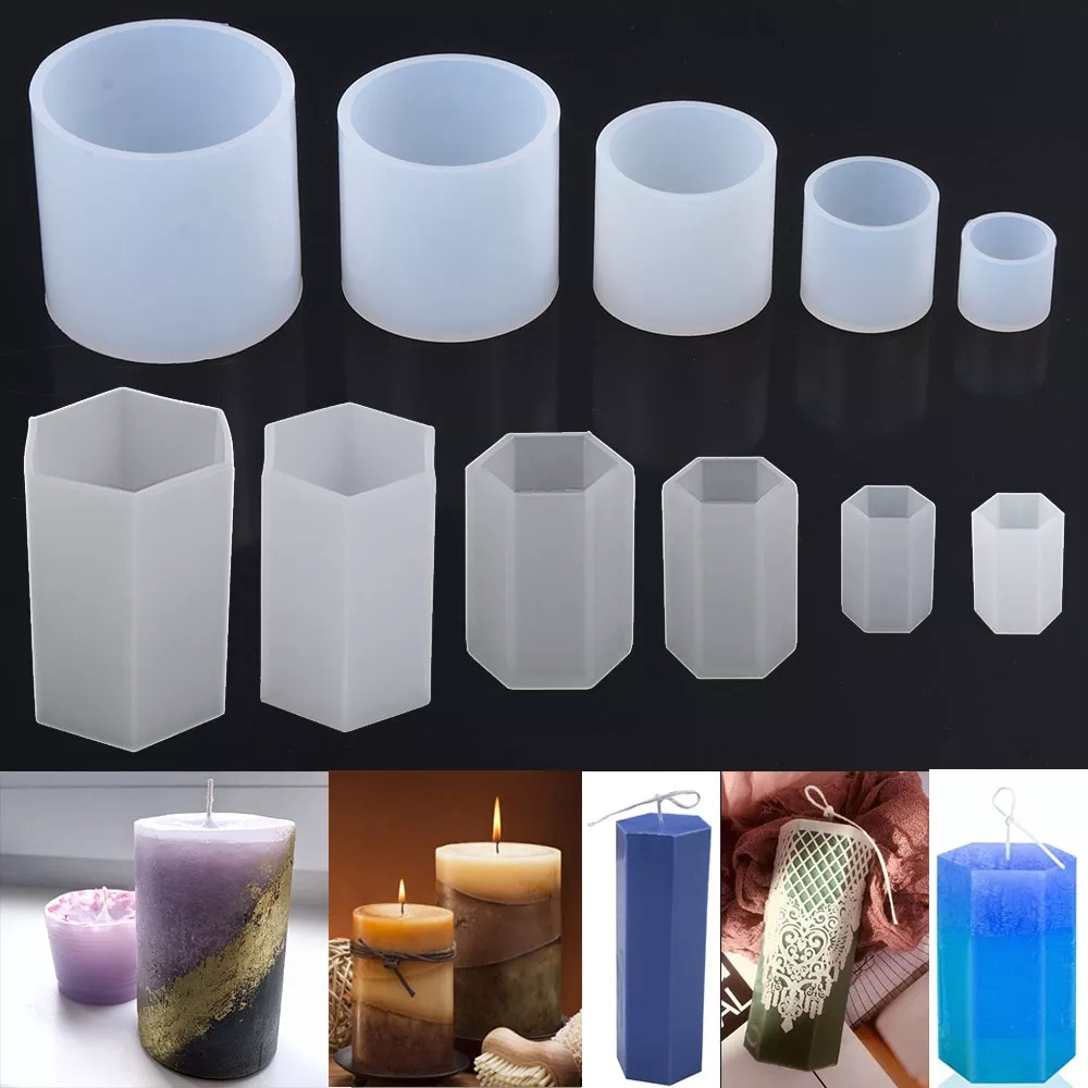 Cylinder Silicone Mold Resin Mold Diy Epoxy Resin Candle Silicon Mould Aromatherapy Candle Wax Silicon Molds For Concrete