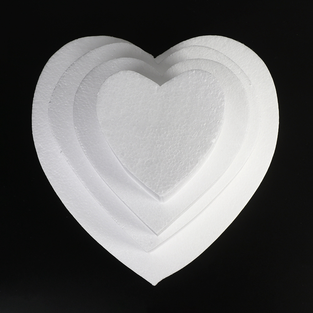 Heart Cake Molds Foam Mold Cake Muss Sugar Craft Party Diy Pop Molds Dummy Modelling Polystyrene Styrofoam Practice Model