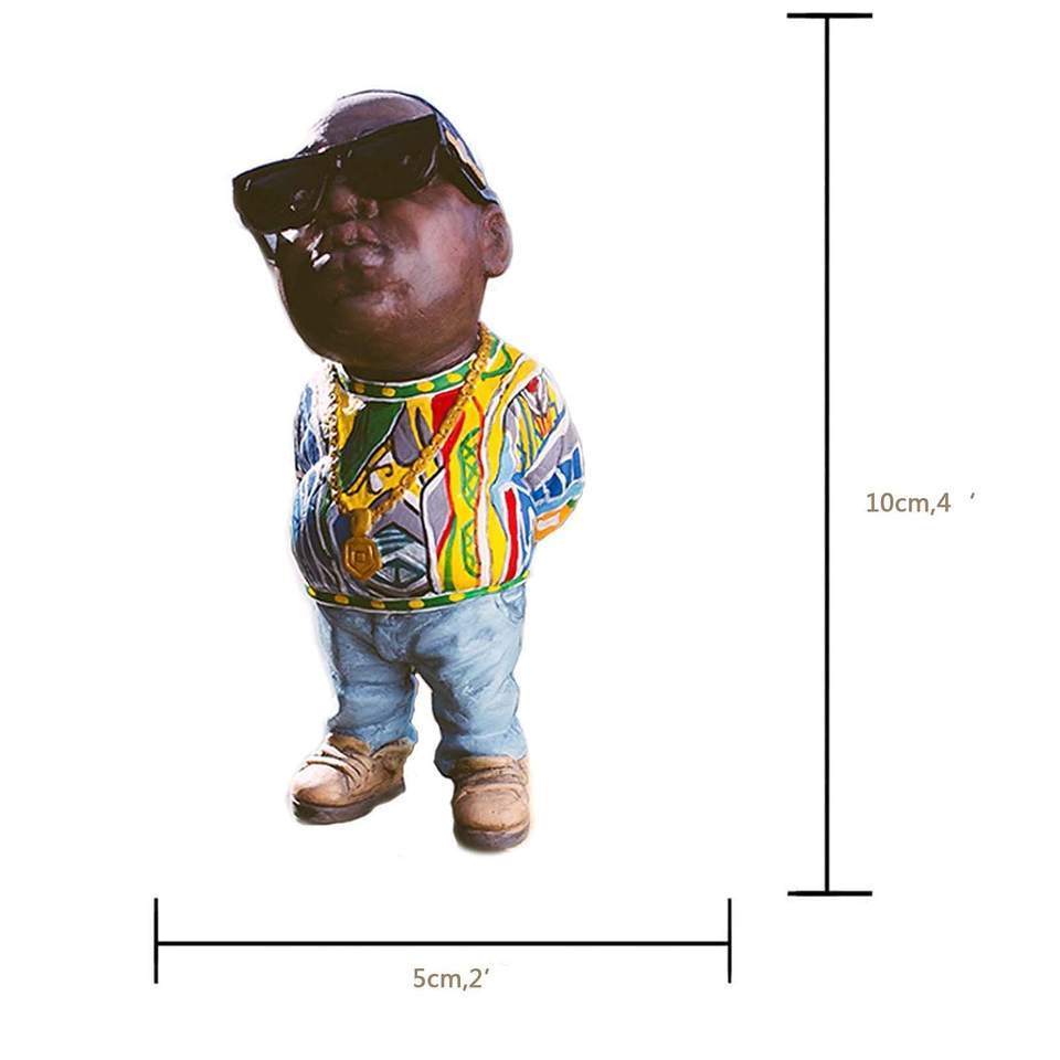 Custom Legendary hip-hop rappers Resin Figurines pop Biggie and Tupac Figures