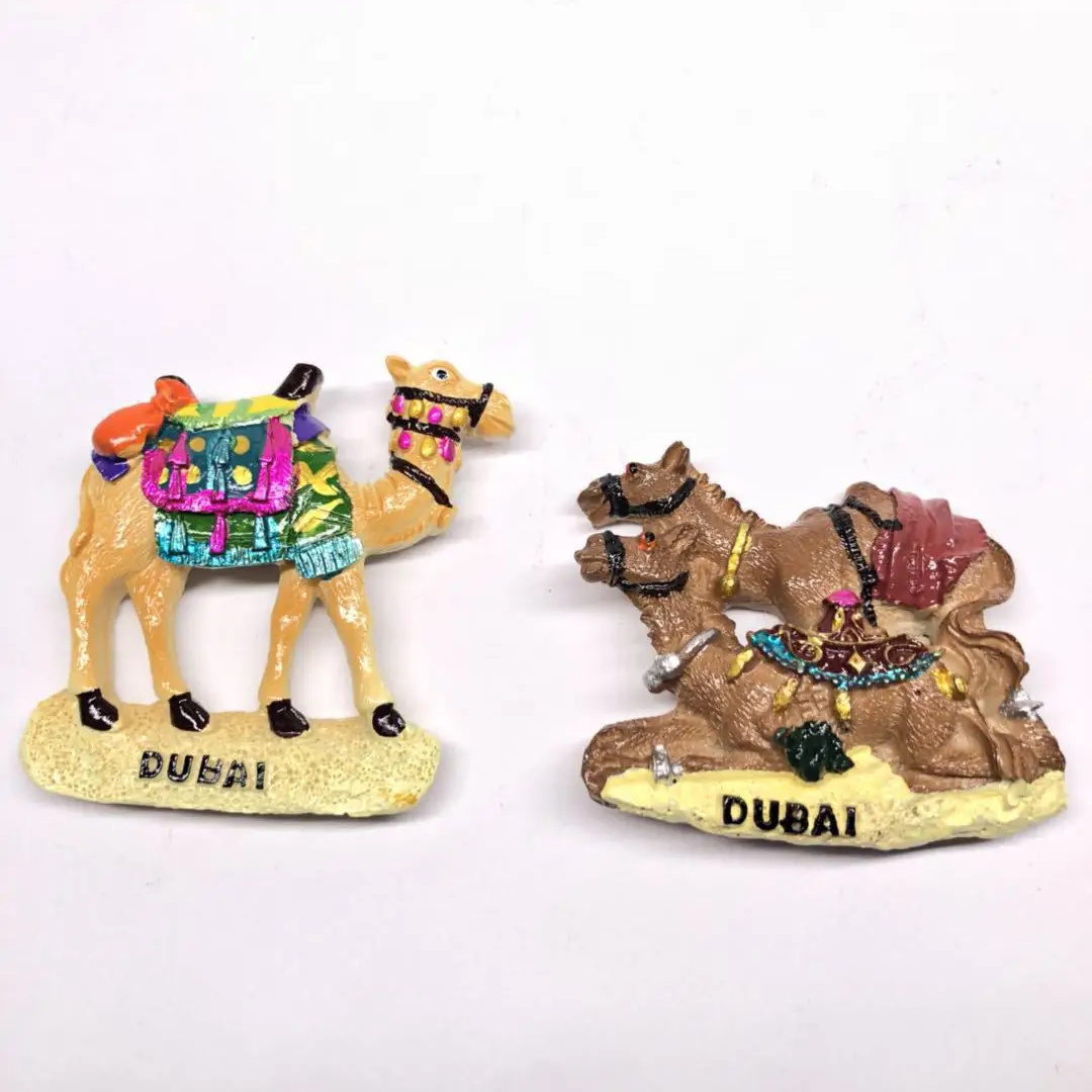 Unique Desert camel Dubai Fridge Magnet 3D Resin Design for Travel Souvenirs and Gifts