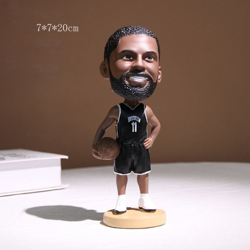 NBA Basketball Star Player 23 custom Bobble head Figurine Custom Interior Car Decor Accessories Resin Knick-Knacks for Home Use