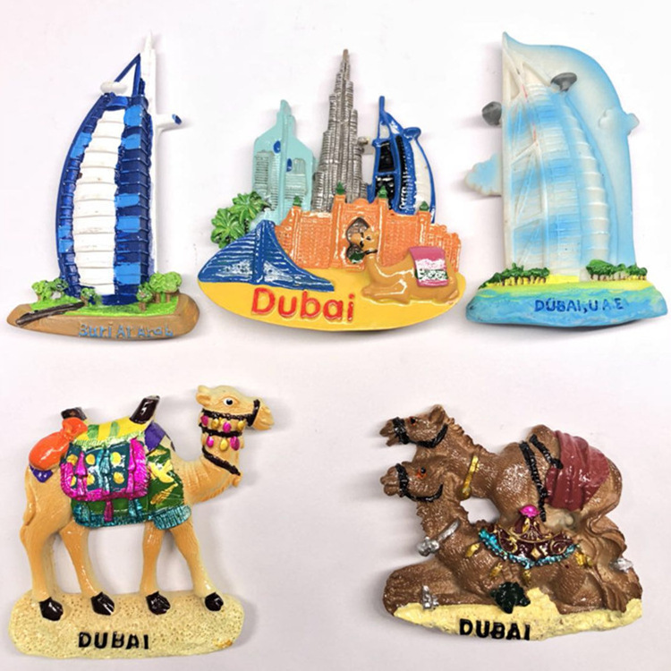 Unique Desert camel Dubai Fridge Magnet 3D Resin Design for Travel Souvenirs and Gifts