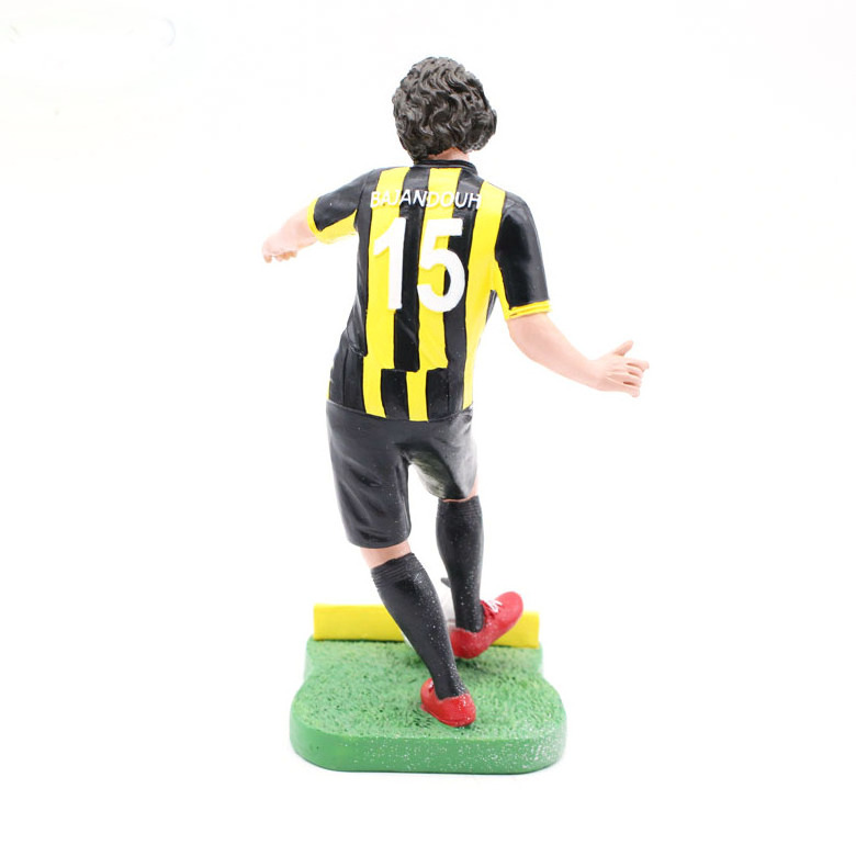 resin custom decorative figurines custom 3D Football SOCCER Player Action Figure Classic Moves statues Toy Players Figures