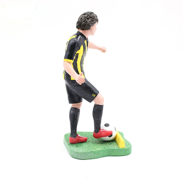 resin custom decorative figurines custom 3D Football SOCCER Player Action Figure Classic Moves statues Toy Players Figures