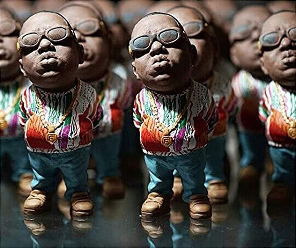 Custom Legendary hip-hop rappers Resin Figurines pop Biggie and Tupac Figures