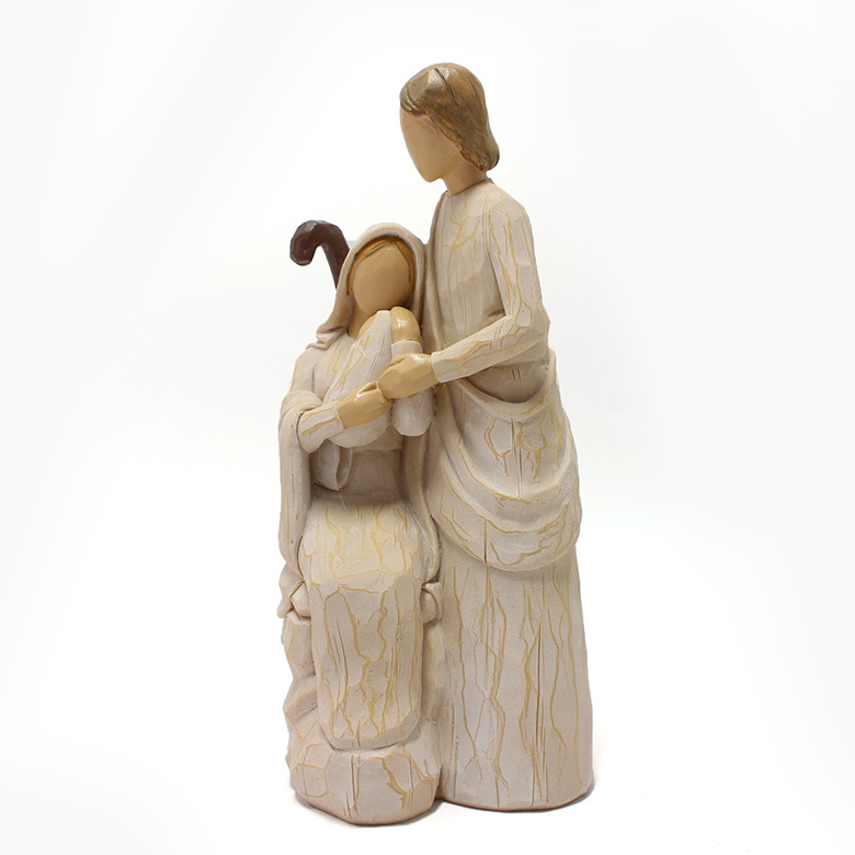 Resin Craft Holy Family Religious Statues Catholic Religious Statues For Home Decoration