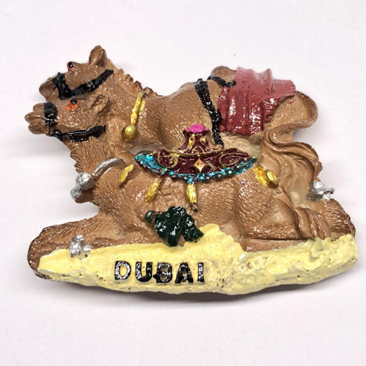 Unique Desert camel Dubai Fridge Magnet 3D Resin Design for Travel Souvenirs and Gifts