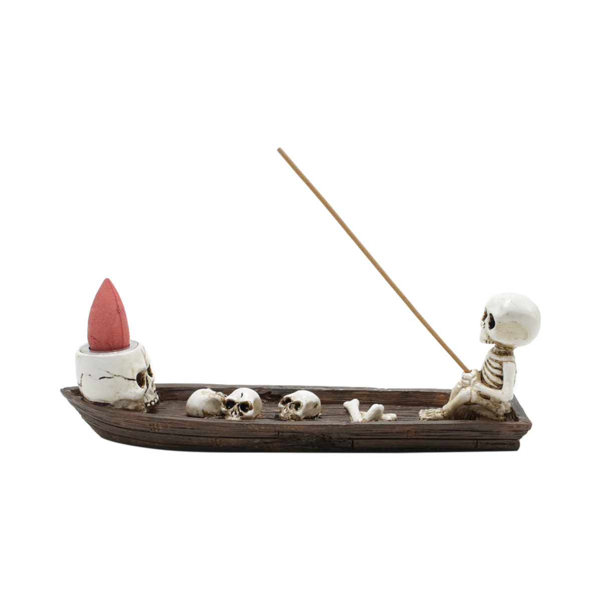 Custom size scary skeleton boat air freshener incense holder halloween party horror decor