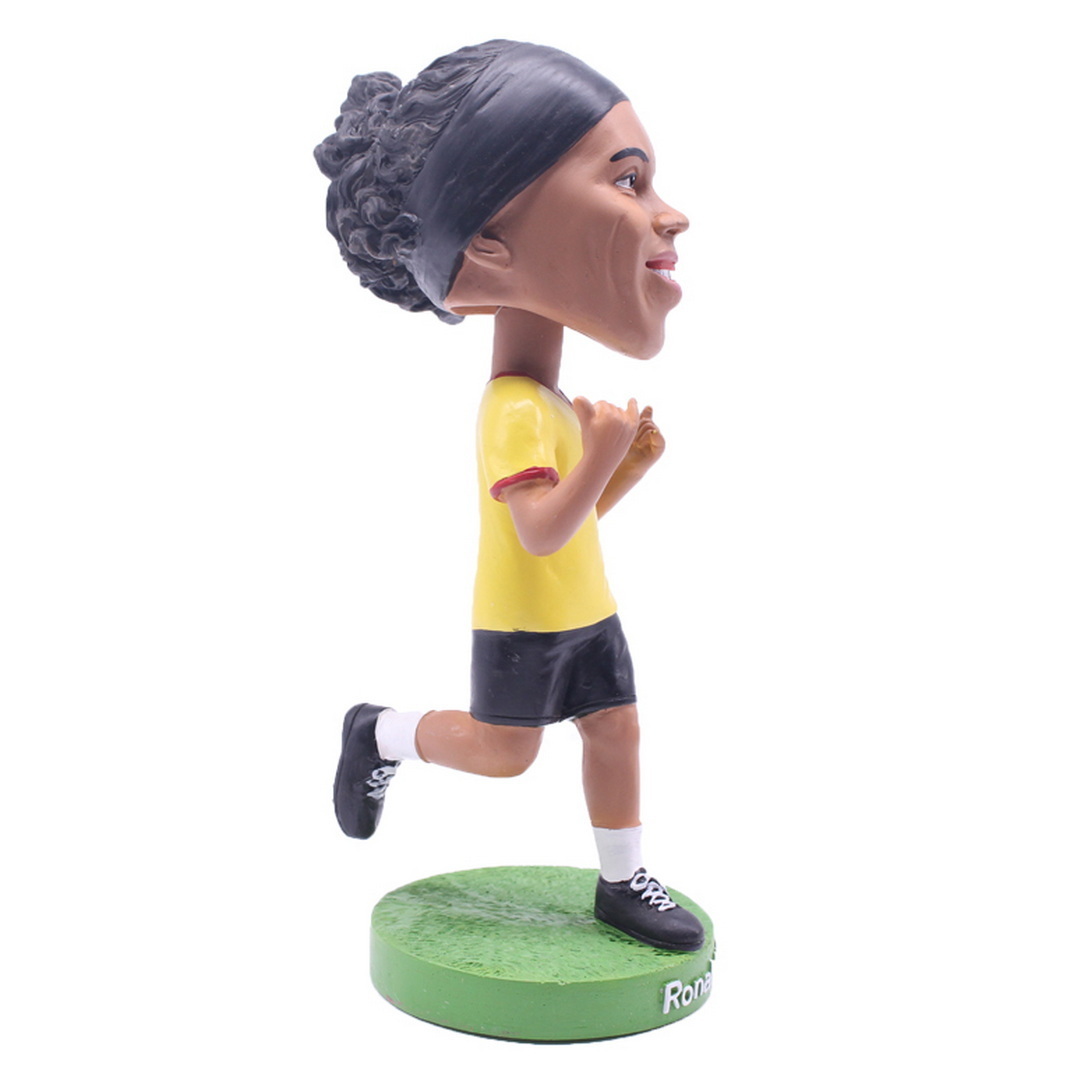 Custom Resin Bobble head Funny Soccer Football Player Dashboard Toy Figures Personalized Souvenirs with Art Theme