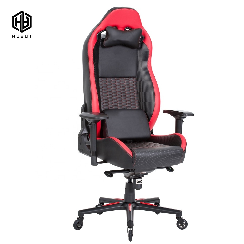 newest leather high end luxury lift rotating gaming racing chair custom chaise gaming with magnetic pillow