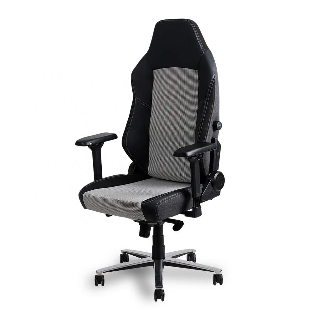 Custom Wider backrest and seat cushion enlarged size five-star feet High back ergonomic rotating PC computer  gaming chair