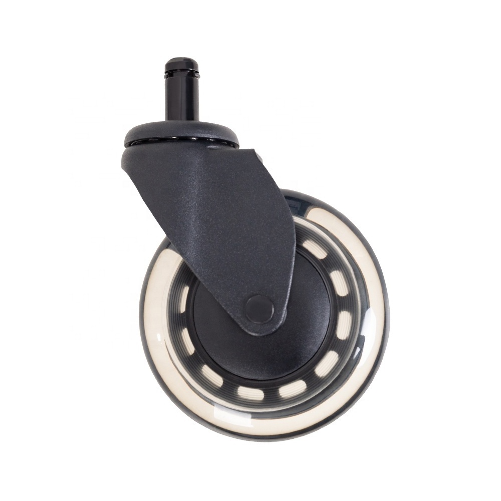 Transparent Polyurethane Caster For All Floors Replacement Wheels